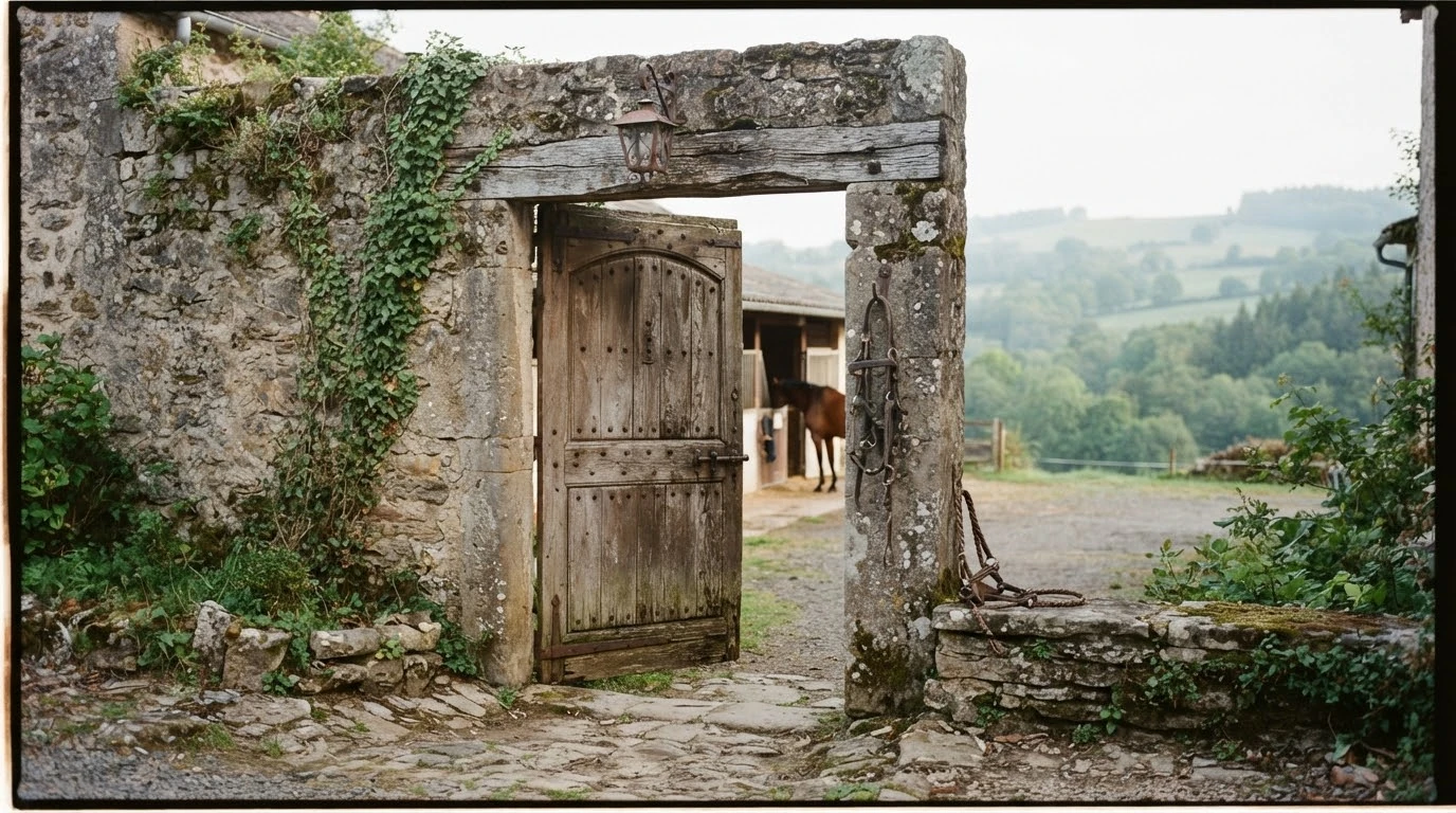 Entrée du Centre Hippique du Val d'Orcet, centre équestre à Orcet