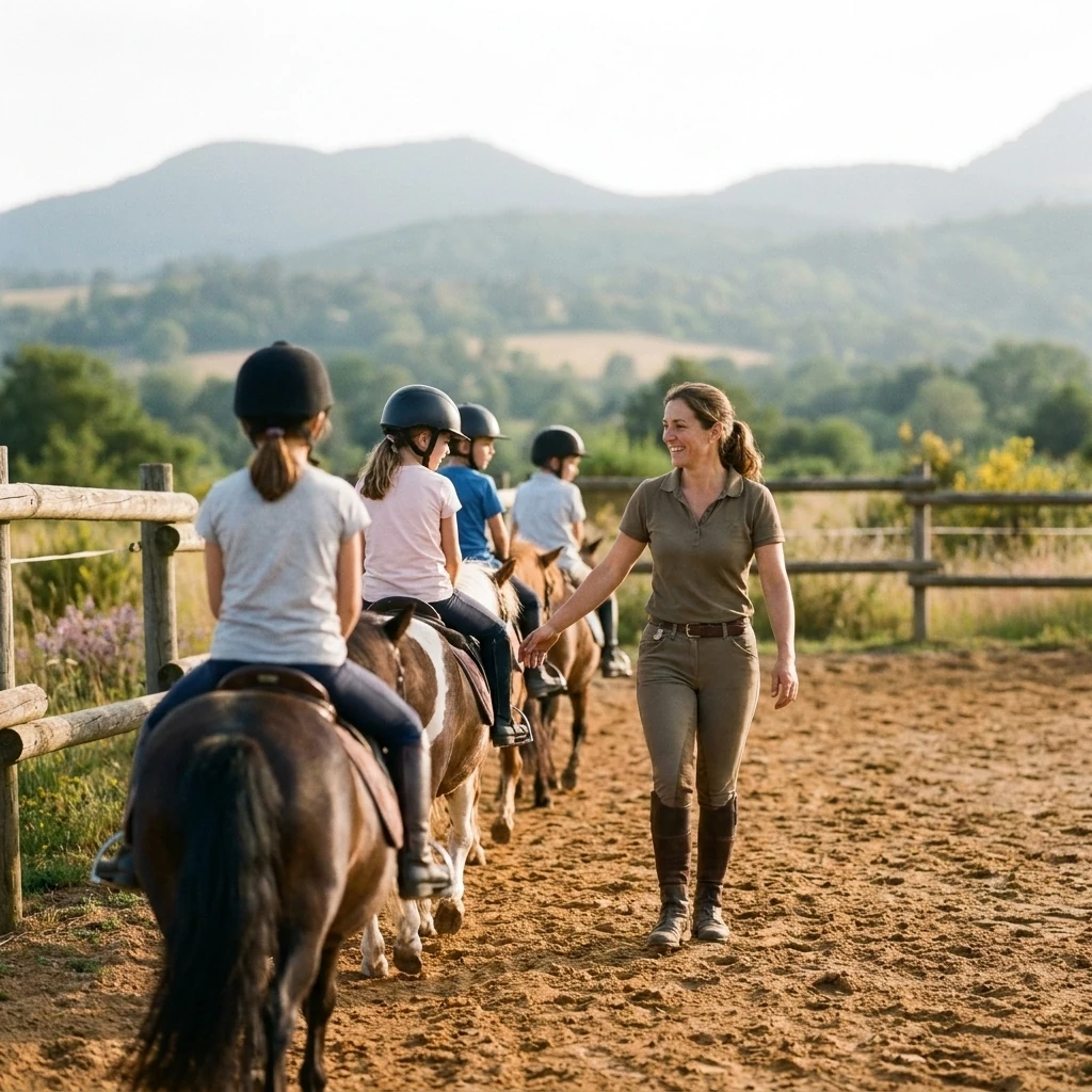 Cours de poney à Orcet, Puy-de-Dôme